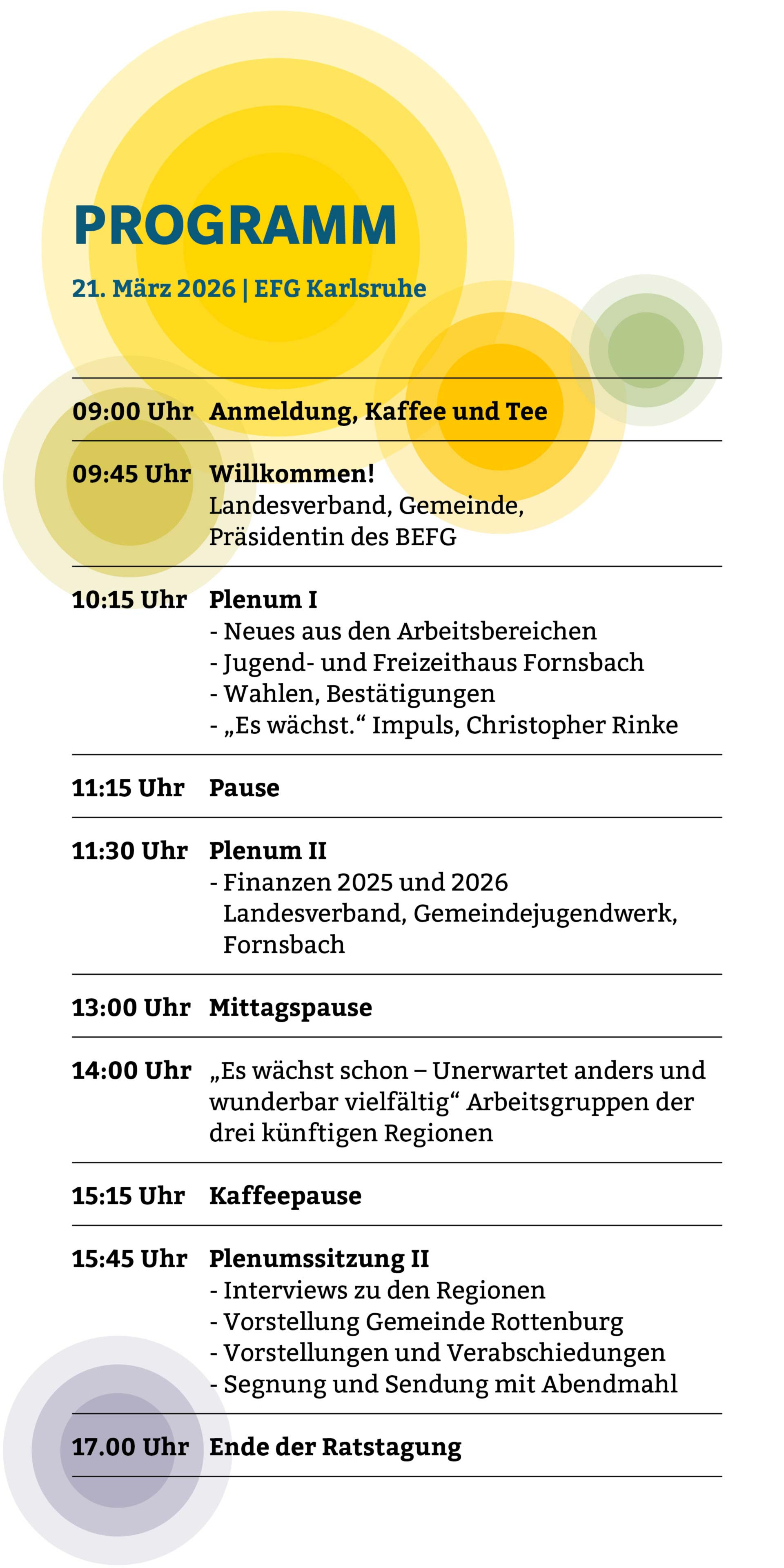 Baptisten BW Ratstagung 2026 Programm